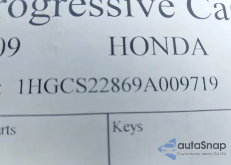 2009 Honda Accord Cpe 3.5 Ex-L from USA, damaged, VIN 1HGCS22869A009719